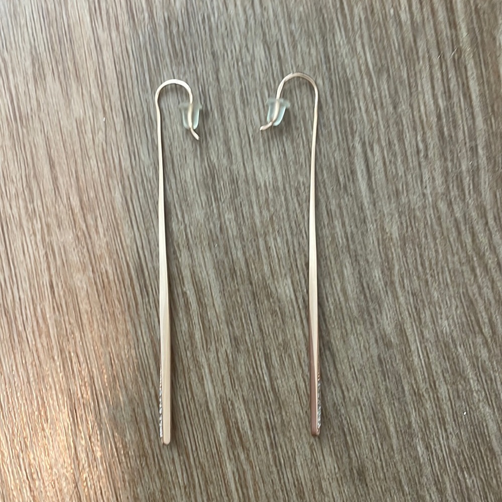 Kendra Scott gold dangle earrings